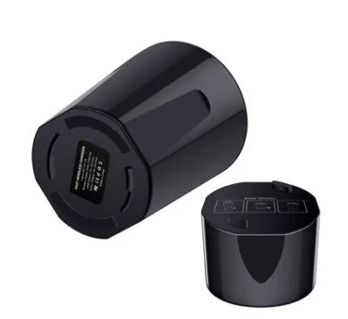 Black X9 car wireless charging cup with QI 10W fast charging and LED indicator