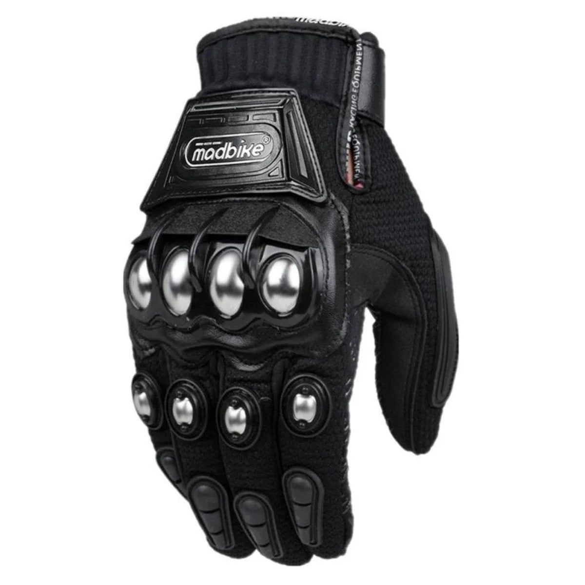 Alloy protective off-road motorcycle gloves with anti-skid palm design