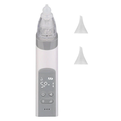 Adjustable Electric Nasal Aspirator with Blackhead Remover, 9 Suction Levels, Soothing Lights and Music, Digital Display