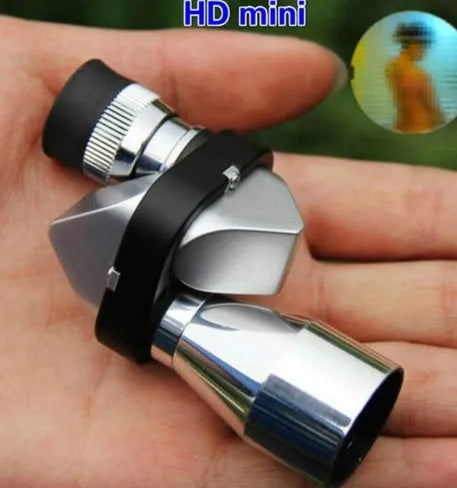Aluminium alloy pocket monocular telescope with 8x20mm optics and folding eyecup