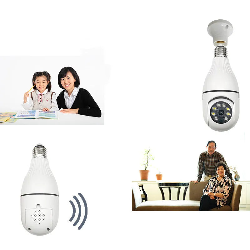 Rui Chuan Technology Minions wireless HD security camera in yellow minion design on a white background.