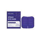 Pack of five single-use self-heating lutein steam eye masks on a white background.