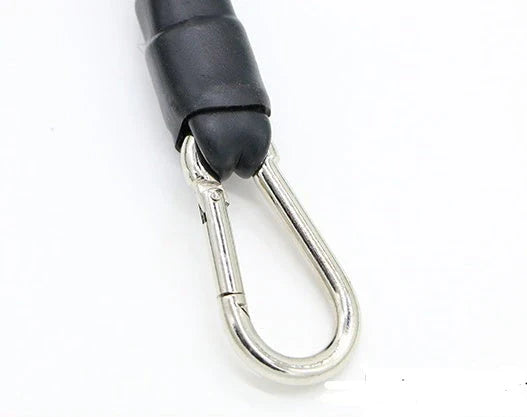 17-piece multi-function puller set with resistance bands, handles, and ankle straps for home strength training