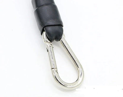 17-piece multi-function puller set with resistance bands, handles, and ankle straps for home strength training