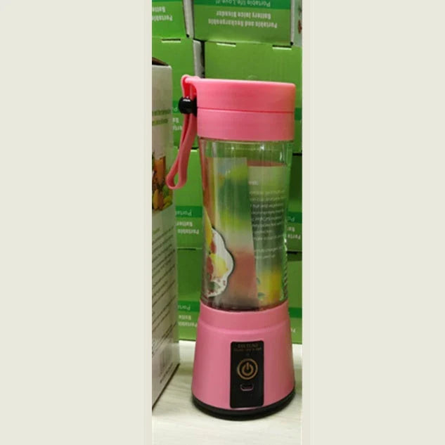 Portable USB Rechargeable Smoothie Blender with Six Stainless Steel Blades, Compact and Convenient for Making Fresh Fruit and Vegetable Smoothies on the Go