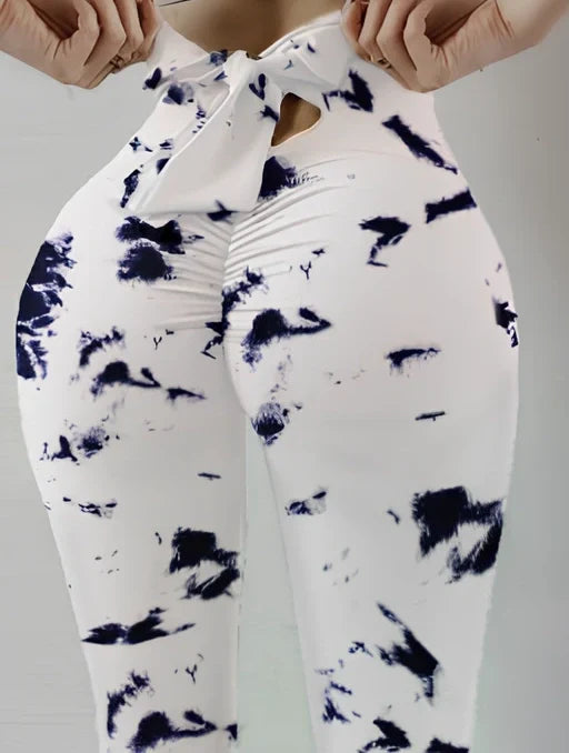 Women's hip-lift yoga pants in multiple colours with dual fabric options for fitness workouts