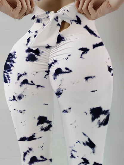 Women's hip-lift yoga pants in multiple colours with dual fabric options for fitness workouts