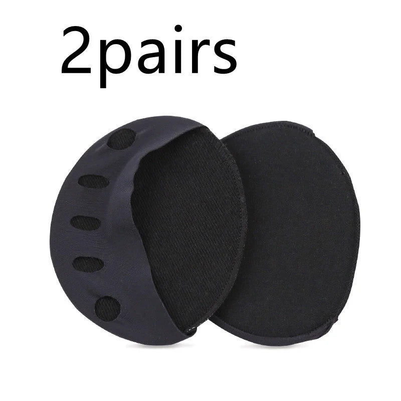Invisible five finger socks with forefoot cushion pads for foot pain relief
