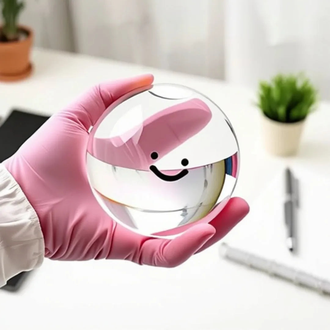 Crystal bubble ball pinch decompression toy in TPR material with four colour options