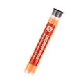Yellow barrel mechanical pencil with 4.0 mm thick coloured leads for drawing, shown with blue and green lead options.