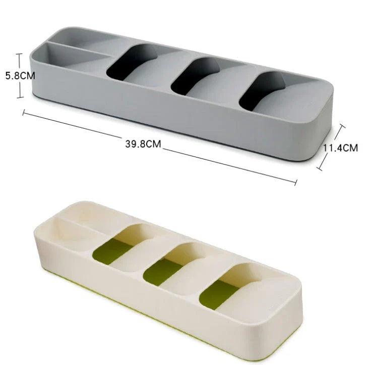 Drawer Storage Box with separate compartments for efficient kitchen organisation