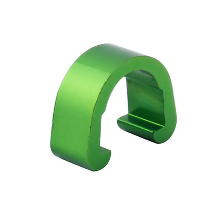 Aluminium alloy C-shaped buckle in multiple colours including black, blue, gold, green, pink, purple, red, and silver.