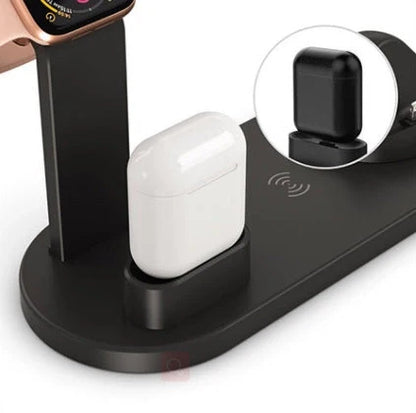 360-degree rotatable wireless charger stand for multiple devices