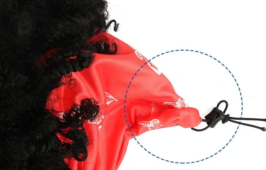 Short kinky curly synthetic wig with transparent lace front, heat-resistant fibre, average cap size