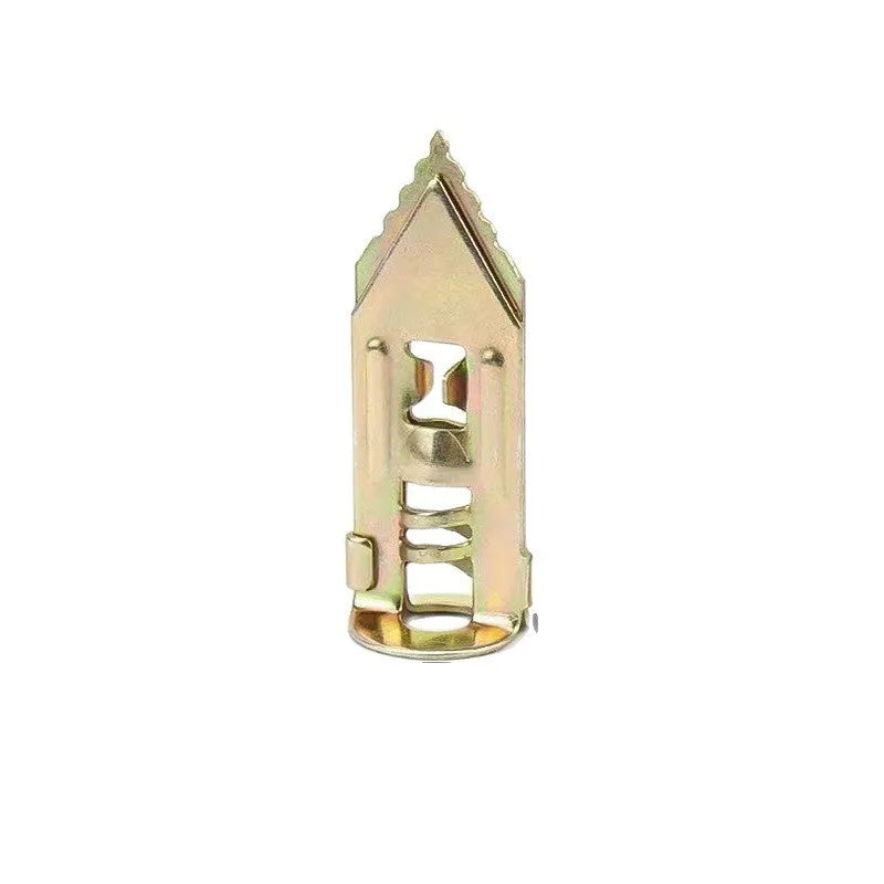 Punch-free gecko expansion screw made from 65 manganese steel with colour zinc finish, 12mm diameter and 30mm length.