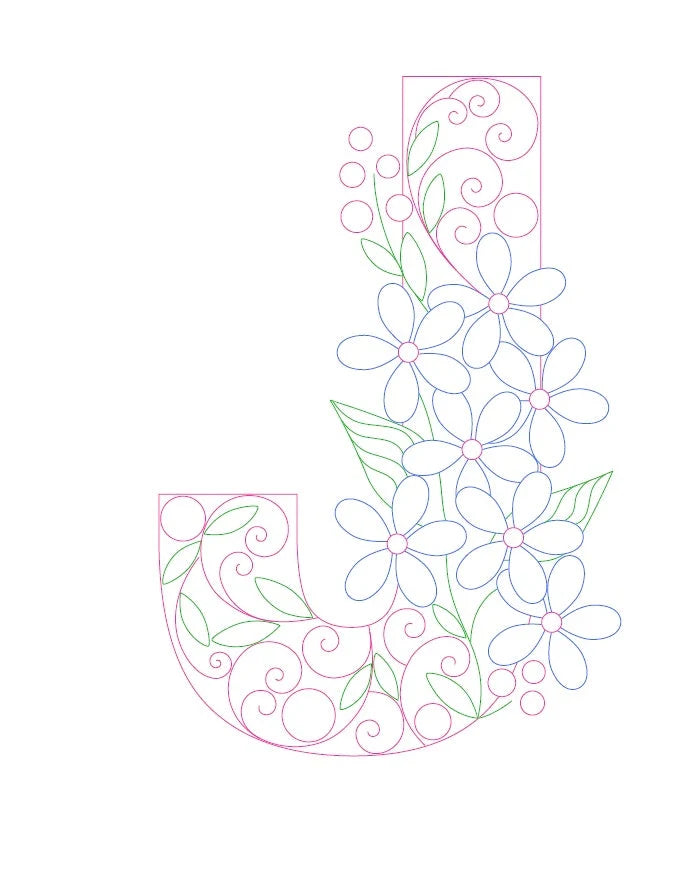 Paper Filigree Painting Kit - Letters for creative art projects