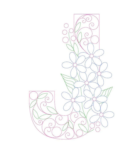 Paper Filigree Painting Kit - Letters for creative art projects