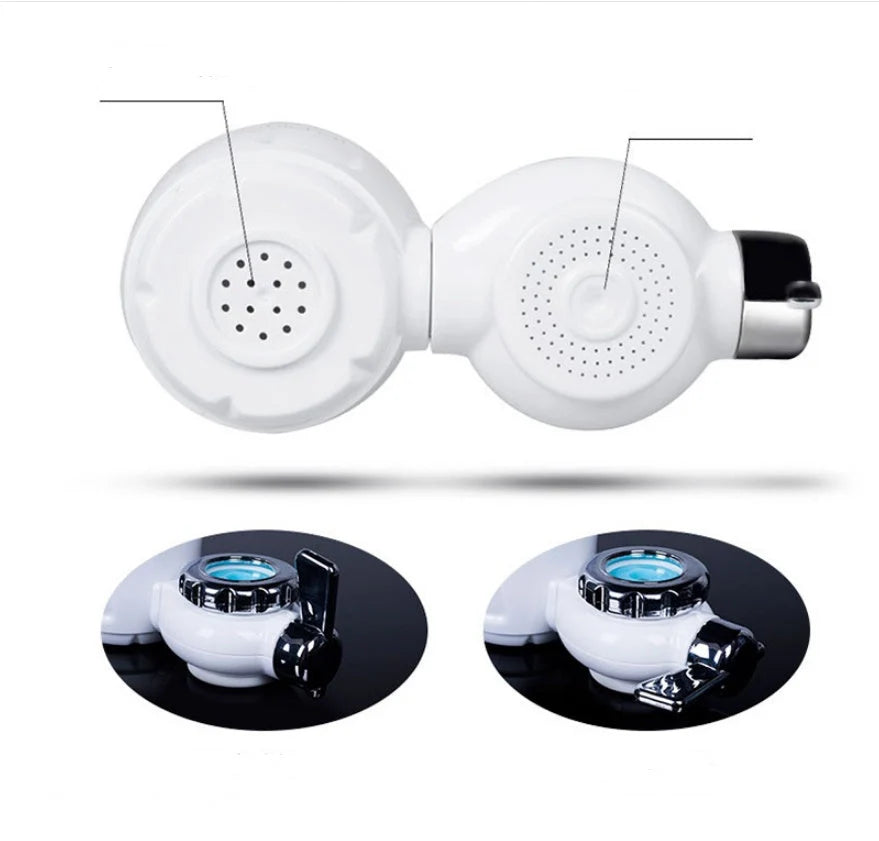 Faucet water purifier with high-speed flow and switchable water types for clean kitchen water