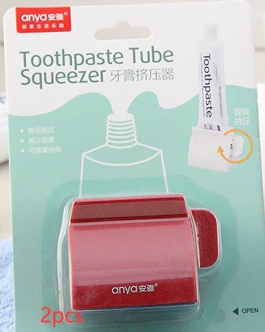 Toothpaste Squeezer Plastic Toiletries with rotating rod jaw for efficient use