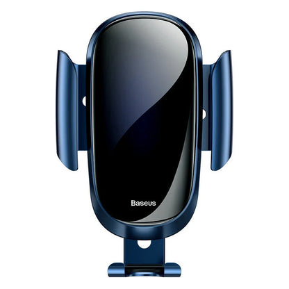 Universal smart car bracket in blue, silvery, and black options for secure smartphone mounting