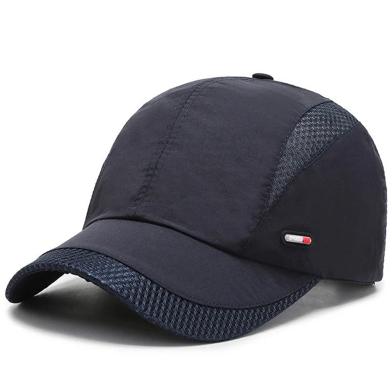 Quick-drying mesh baseball cap in various colours for outdoor sports