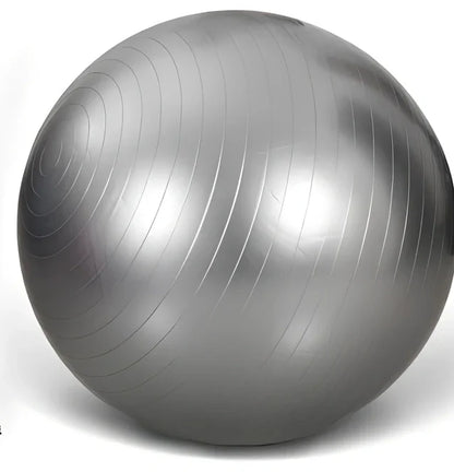 Children's anti-burst yoga ball in blue, 65cm diameter, environmental PVC for hip exercises and Pilates