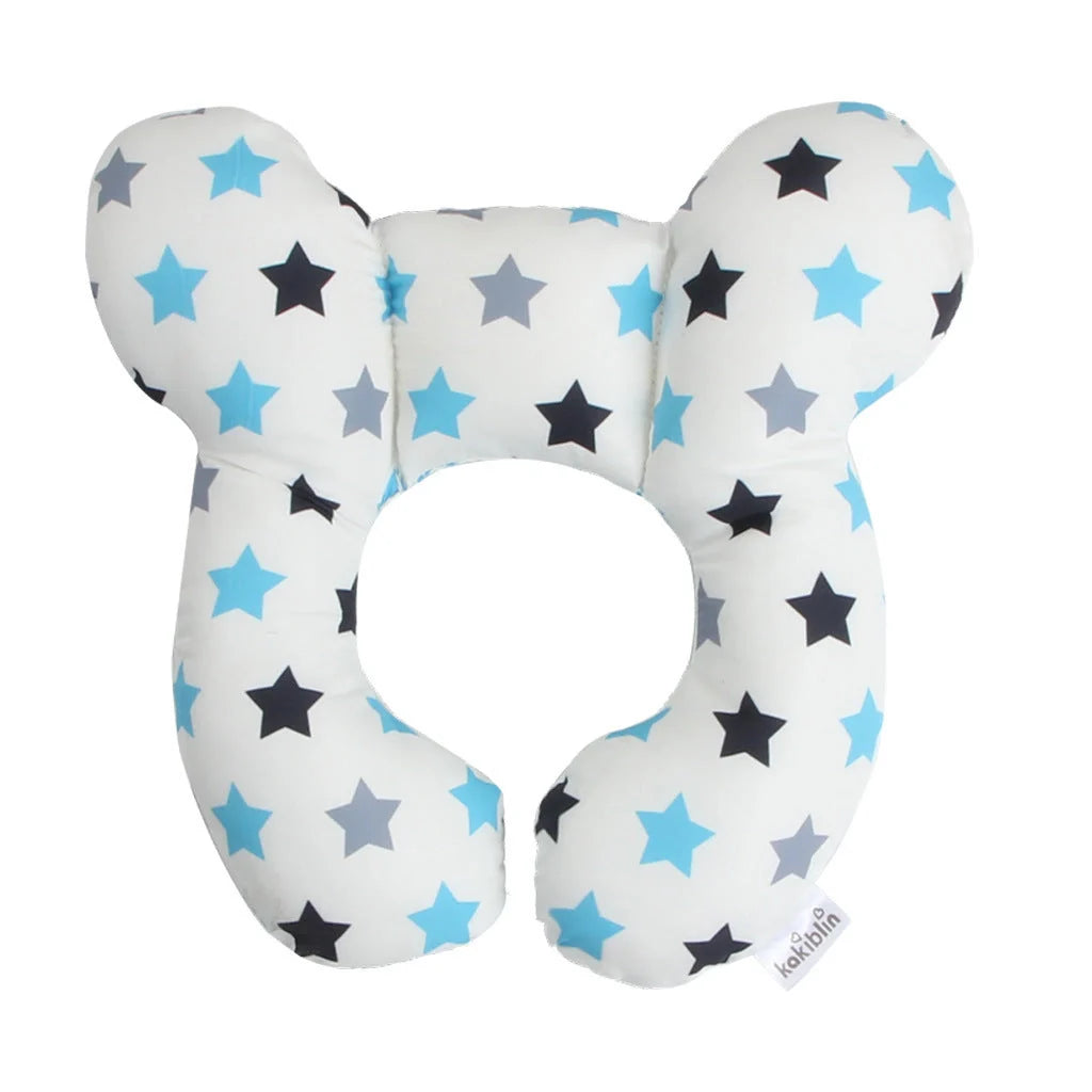 U-shaped baby head support pillow in various styles for car safety seats
