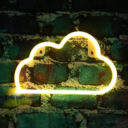 LED neon sign light in various designs for home decor