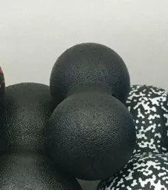 Mini Siamese Peanut Massage Ball, 8cm diameter EPP foam ball for muscle relaxation and balance training on a flat surface