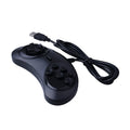 Black Sega USB wired controller for PC gaming with 1.8 metre cable
