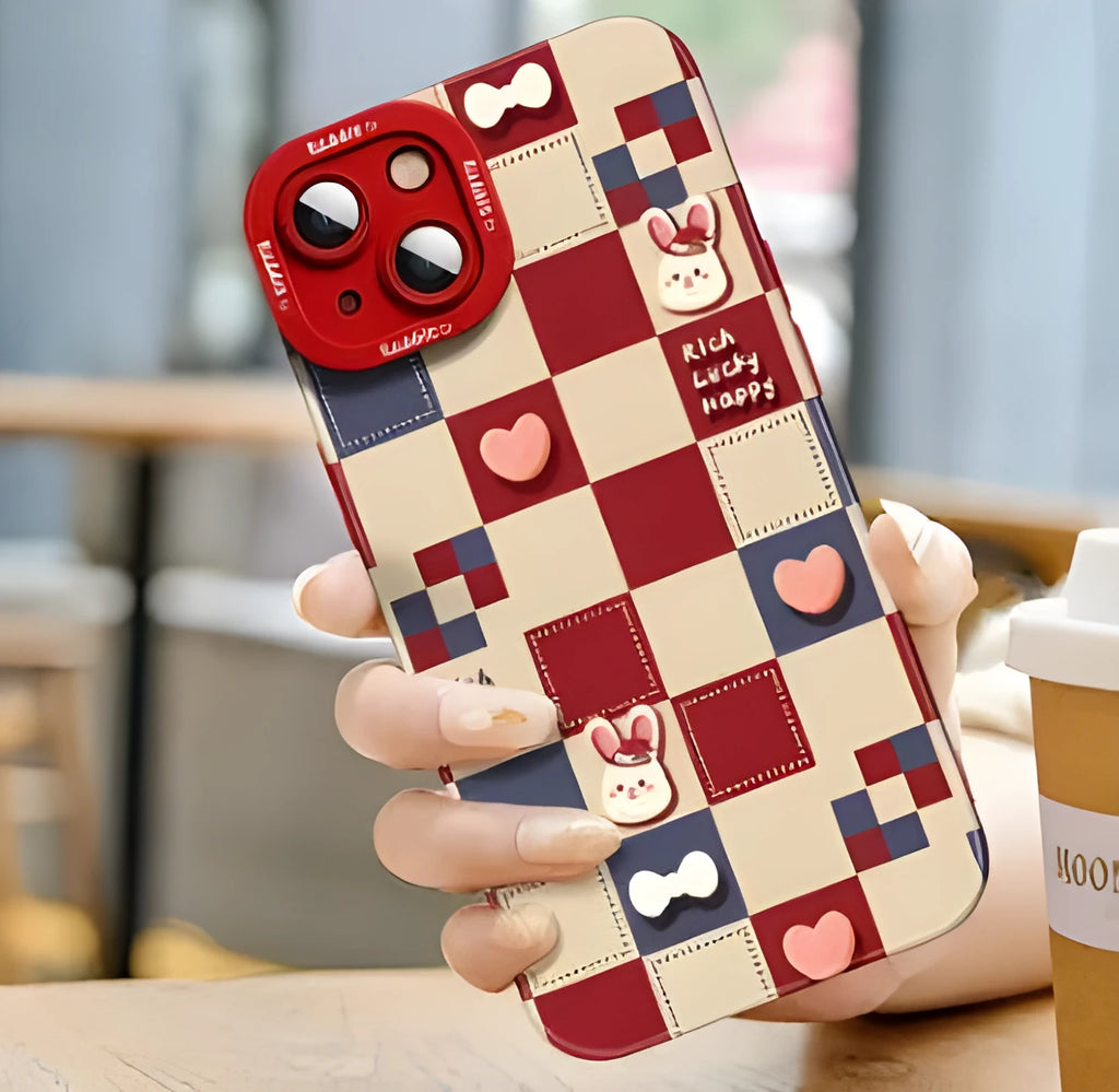 Silicone cartoon mobile phone case for iPhone 14 with colourful style design and drop protection