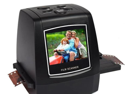Compact 35mm film scanner with 5.0 Mega pixels resolution for high-quality digital conversion