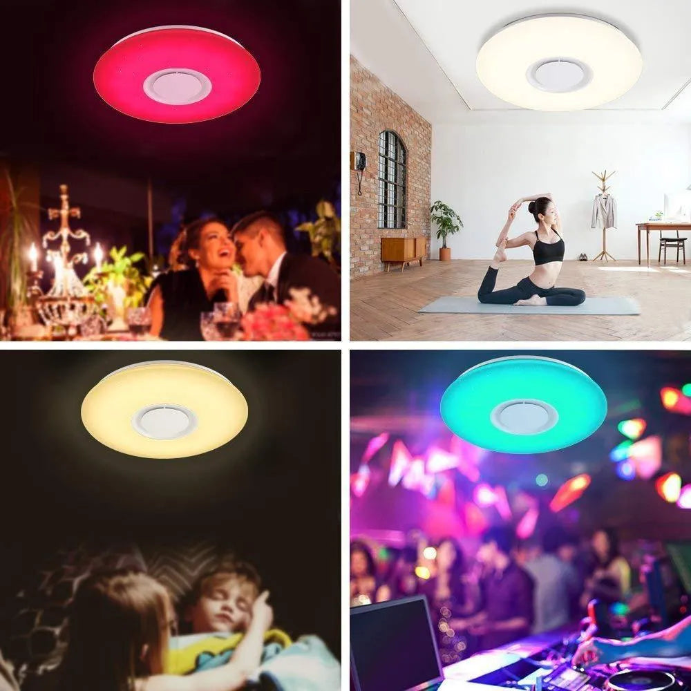 Bluetooth Audio Light LED ceiling lamp 24W 40cm white Bluetooth music light with APP voice control