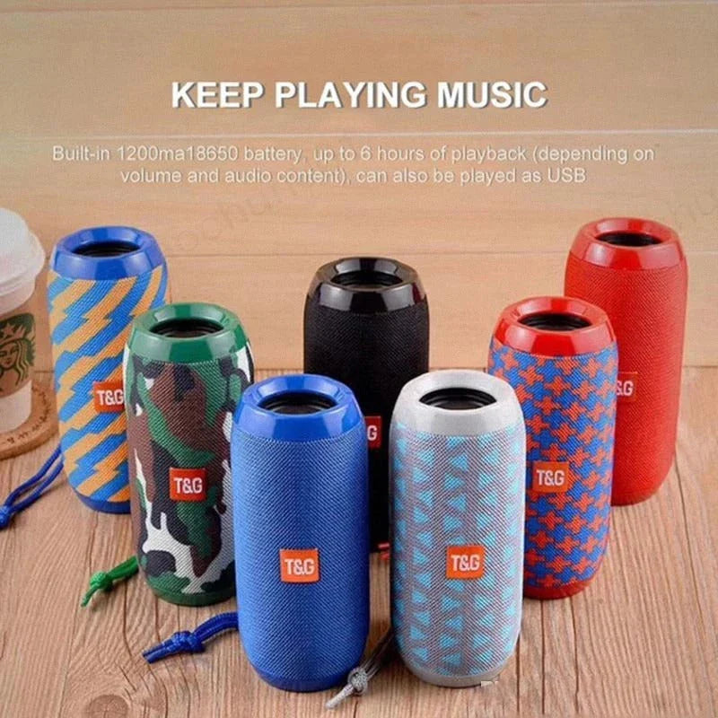 10W waterproof Bluetooth speaker with subwoofer in various colors