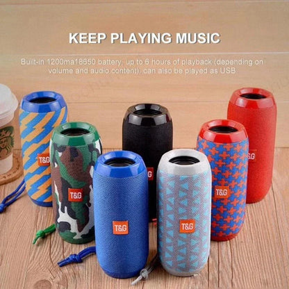 10W waterproof Bluetooth speaker with subwoofer in various colors