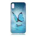 Luminous phone case with glow-in-the-dark butterfly design for iPhone