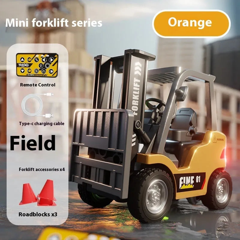 1:64 scale Bluetooth remote control alloy forklift model with mobile app control