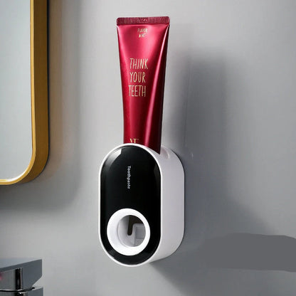 Automatic Wall-mounted Toothpaste Squeezer in multiple colours for clean, efficient dispensing
