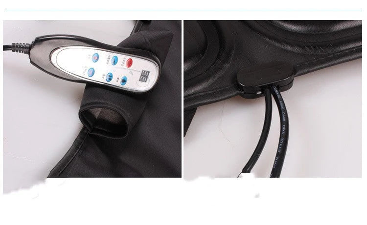 Adjustable car massager for neck and waist with heating function