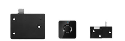 Intelligent electric fingerprint furniture lock for cabinets and drawers in black