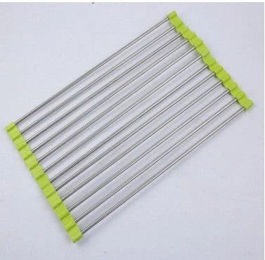 Stainless steel folding kitchen sink rack in various colours and sizes