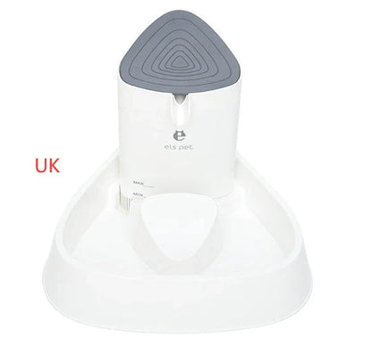 1.5L automatic pet water fountain with 4-layer filter in white