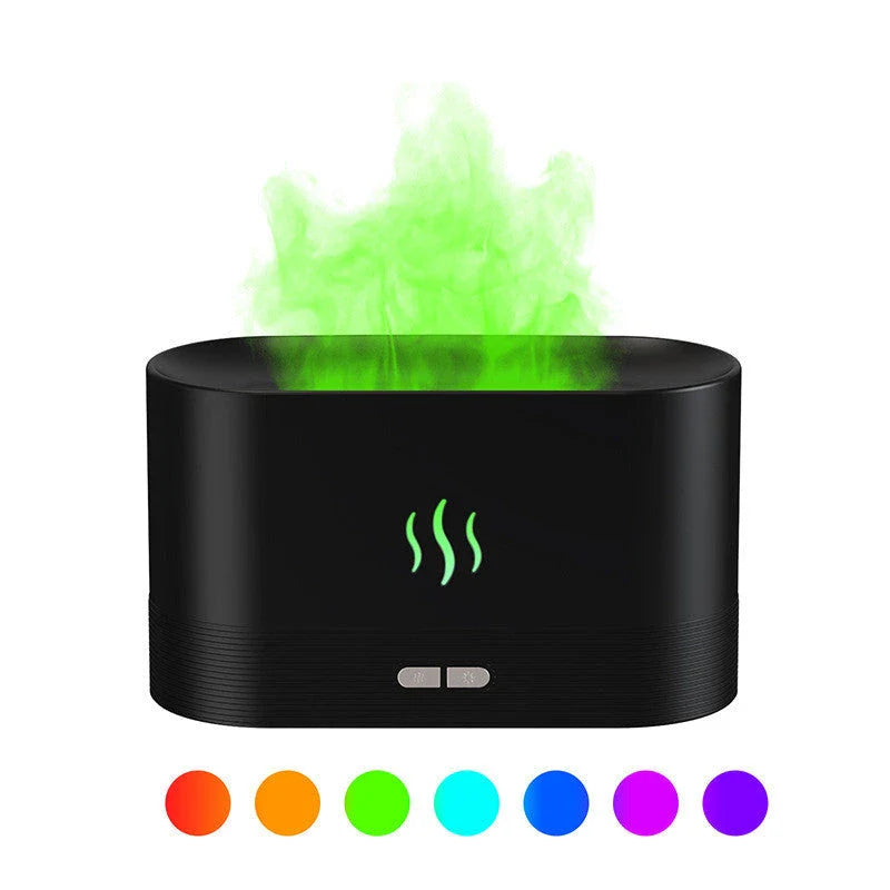 Soothing Aromatherapy Diffuser with Flame-like Light Effects for Relaxation and Wellness