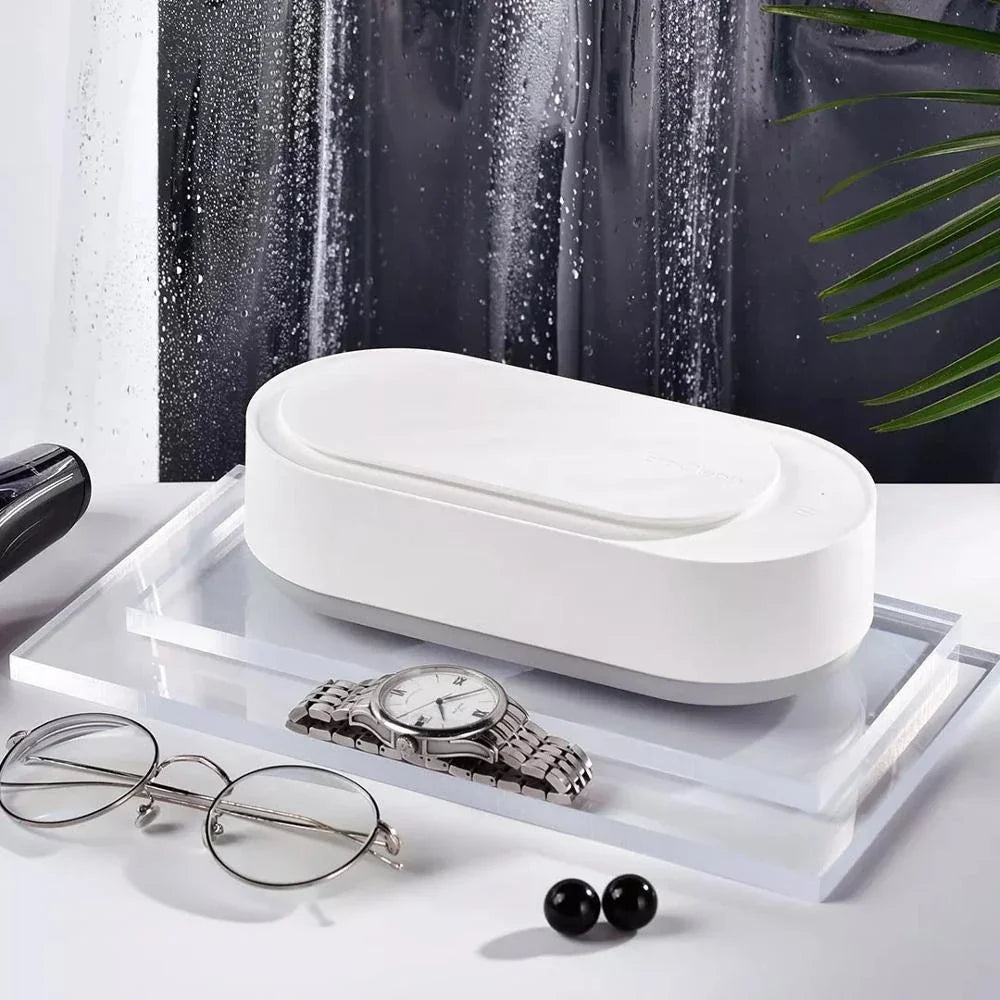 Ultrasonic jewelry cleaner machine with high-frequency vibration for cleaning watches, glasses, and other personal items