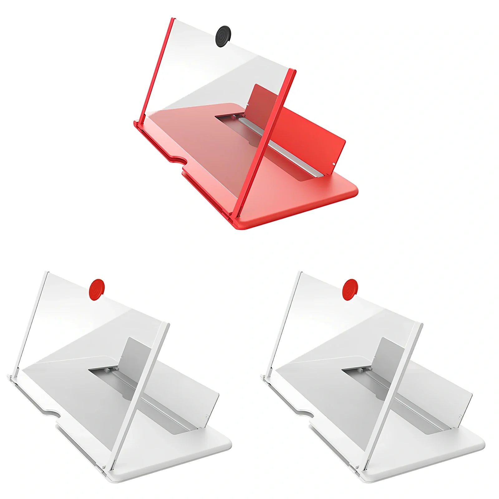 12-inch foldable mobile phone screen magnifier with 3-4x magnification in black colour