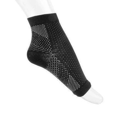 Yoga ankle support sports socks in black, red, and purple for sprain protection and pressure elasticity