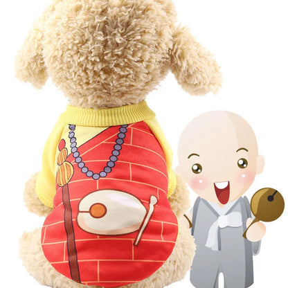 Halloween pet costumes in various styles with adjustable velcro and skull patterns