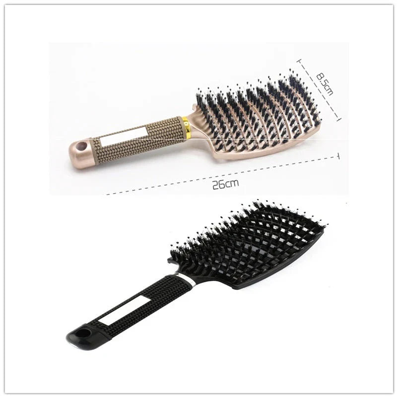 Ultra-Soft Detangling Hair Brush with Scalp Massage - Premium Bristles and Nylon for Effortless Tangle-Free Hair