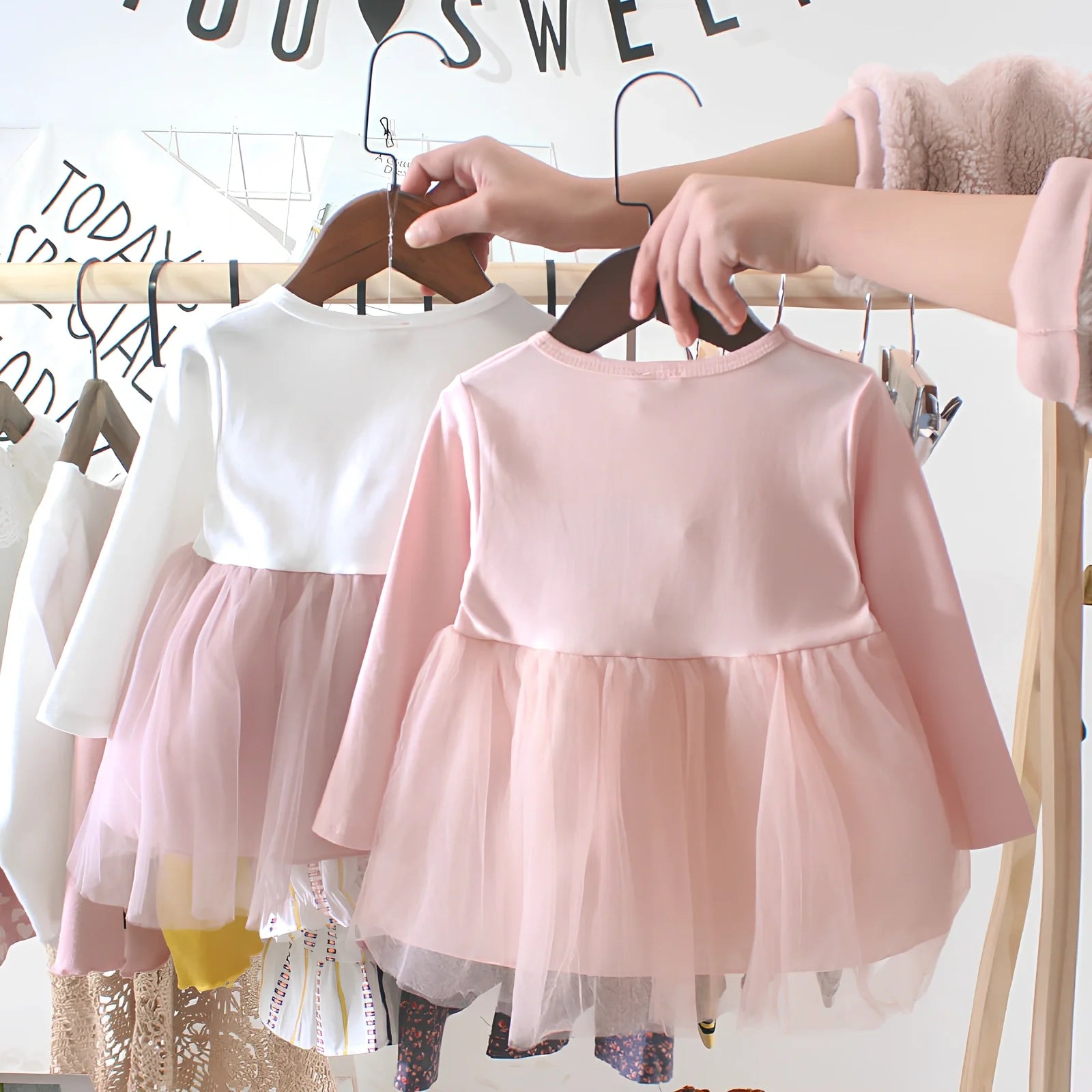 Baby girl cotton corduroy dress with bow detail in multiple colour options