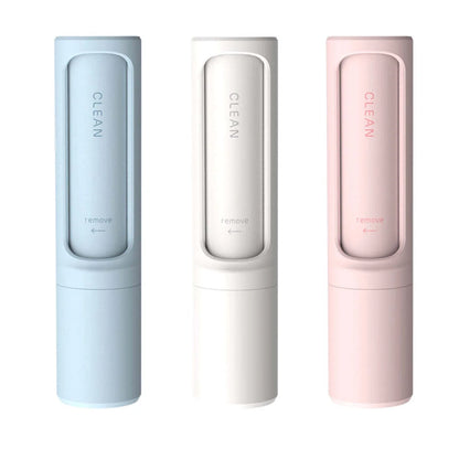 Rotating cylinder electrostatic hair remover brush in multiple colours